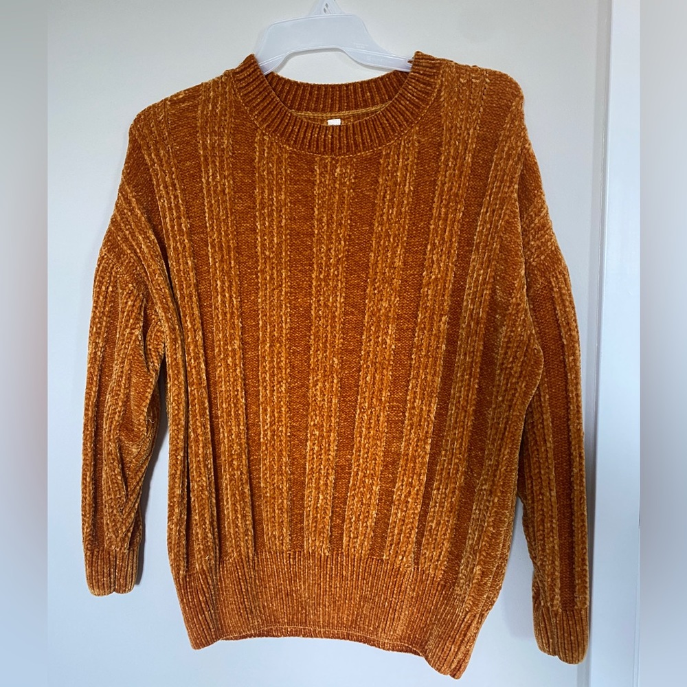 ZENANA Mustard Yellow Chenille Sweater